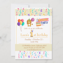 "1st Birthday Celebration Customizable