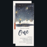 1st Birthday Celestial Stars Watercolor Boy Modern Invitation<br><div class="desc">1st Birthday Celestial Stars Watercolor Boy Modern Kids Custom Photo Printable Instant Download Digital Invitations Invites Evites features a cute watercolor of a little boy looking up at the stars. Add your favorite photo and custom QR code for easy RSVP response and party information on the reverse. Perfect for baby...</div>