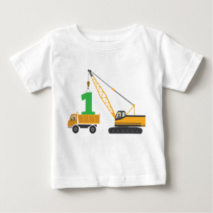 1st Birthday Construction Tee