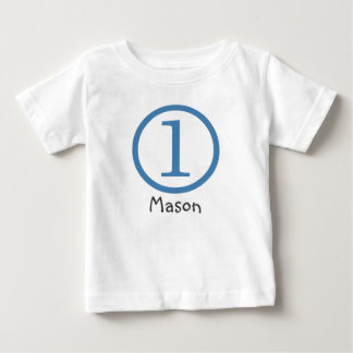 1st Birthday Customizable T-Shirt Boy