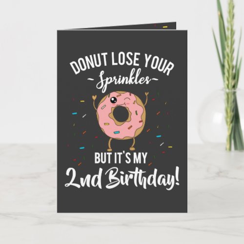 1st Birthday Donut Theme 1 Year Old Personalized C Card