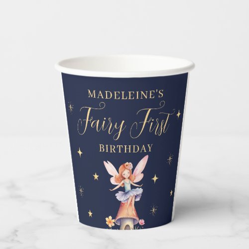 1st Birthday Fairy First  Paper Cups