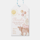 Cow Thank You Tags  Farm Birthday Party Printable - 11A – Print My Party