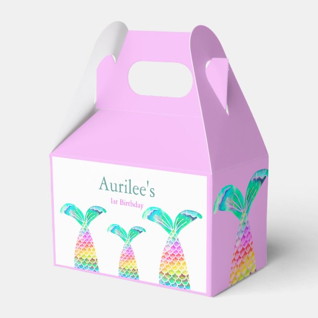 1st birthday Favor Box (Front Side)