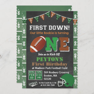 Cincinnati Bengals First Year Down Printable Invitation 