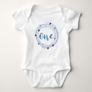 1st birthday for baby boy baby bodysuit