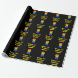 [ Thumbnail: 1st Birthday: Fun, Colorful Rainbow Inspired # 1 Wrapping Paper ]