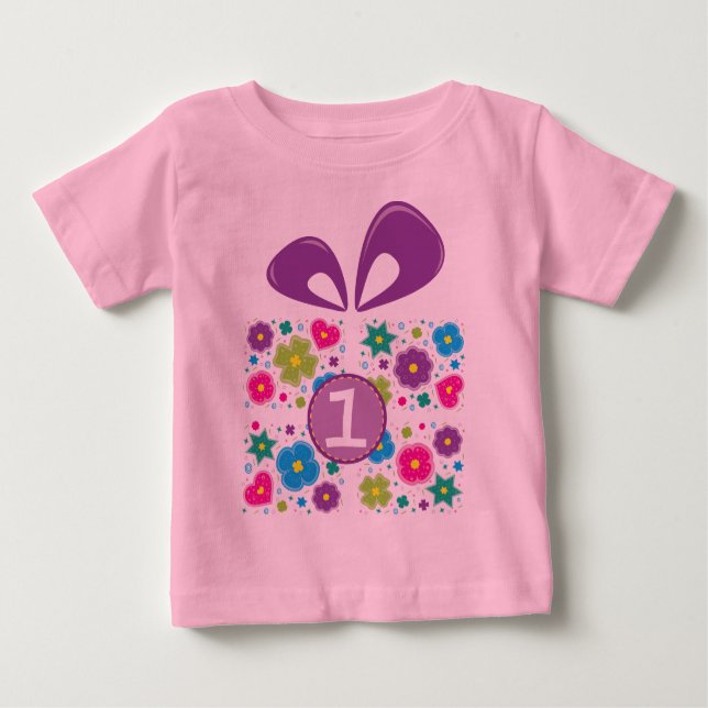 1st Birthday Gift Baby T-Shirt (Front)