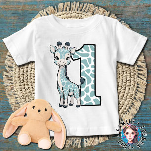1st birthday giraffe baby T-Shirt