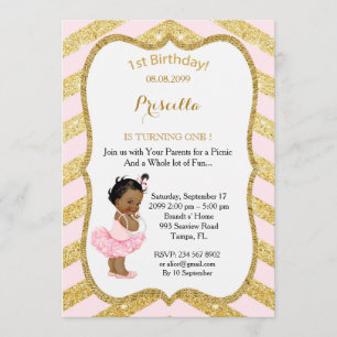 1st Birthday GIRL,Ethnic 1st Birthday,1st Birthday Invitation