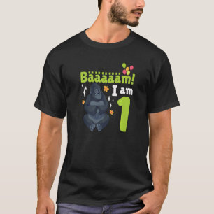 1st Birthday Gorilla Themed Birthday Party 1 Year  T-Shirt