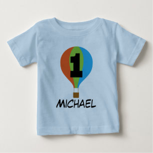 1st Birthday Hot Air Balloon Boys T-shirt