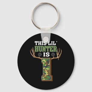 1st Birthday Hunting Deer 1 Year Old Hunter Keychain