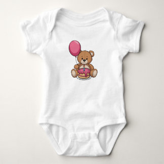 1st Birthday in minimal design Baby Bodysuit