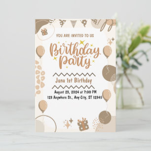 1st birthday invitation