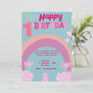 1st birthday invitation 