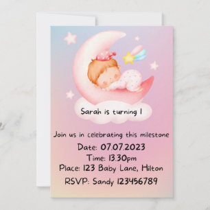 1st Birthday Invitation