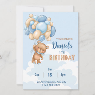 1st Birthday Invitation, baby shower invitation