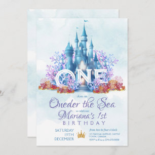 1st Birthday Invitation Oneder the Sea