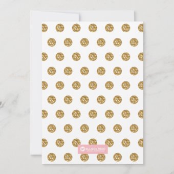 1st Birthday Invitation - Pink And Gold Polka Dots | Zazzle