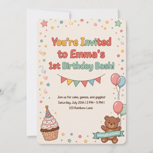 1st Birthday Invitations