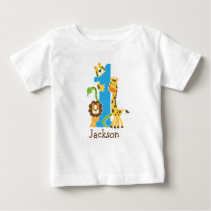 1st Birthday Jungle Tshirt