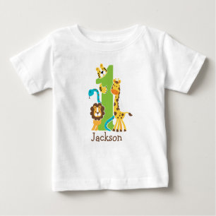 1st Birthday Jungle Tshirt