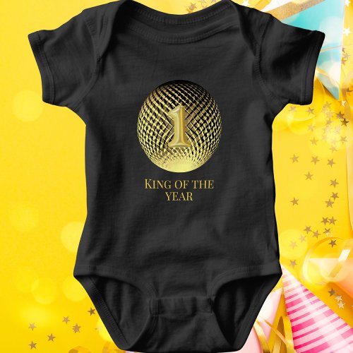 1st birthday King of the year Baby Bodysuit