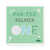 1st Birthday Let's Par-tee Golf Party Napkins