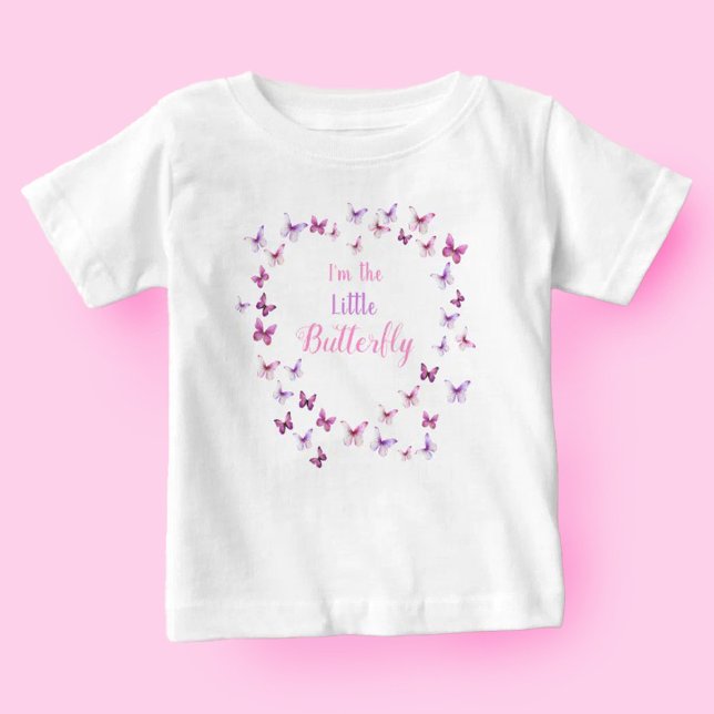1st Birthday Little Butterfly Baby Girl  T-Shirt (Creator Uploaded)