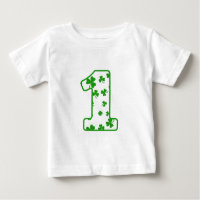 1st Birthday Lucky Shamrocks Birthday Irish Boy V1