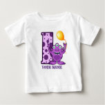 1st Birthday Monster Custom Baby T-Shirt