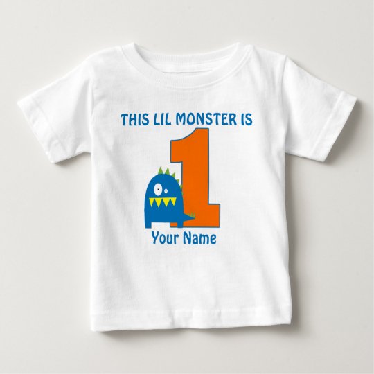 1st Birthday Monster Personalized T Shirt