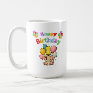 1st Birthday Mouse Mice Children's Birthday Coffee Mug