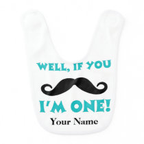 1st Birthday Mustache Baby Bib 1st Birthday Mustache Baby Bib