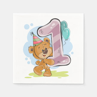1st Birthday Napkins
