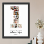 1st Birthday Number 1 Photo Collage Custom Picture Poster at Zazzle