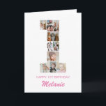 1st Birthday Number 1 Photo Collage Personalized Card<br><div class="desc">Celebrate your little one's momentous 1st Birthday with this cute card. It's a personalized photo collage birthday card that allows you to create a truly unique and memorable design. This customizable template lets you insert your own cherished photos, capturing the precious moments of your baby's first year. This custom card...</div>