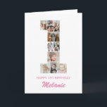 1st Birthday Number 1 Photo Collage Personalized Card<br><div class="desc">Celebrate your little one's momentous 1st Birthday with this cute card. It's a personalized photo collage birthday card that allows you to create a truly unique and memorable design. This customizable template lets you insert your own cherished photos, capturing the precious moments of your baby's first year. This custom card...</div>