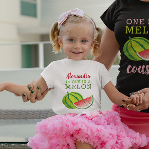 1st Birthday One in a Melon Baby T-Shirt