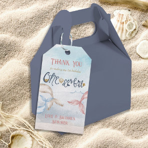 1st Birthday Onederful Mermaid Party Thank You Gift Tags