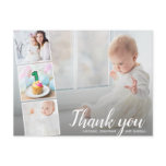 1st Birthday, or Any Year, Thank You Photo Collage Postcard 1st Birthday, or Any Year, Thank You Photo Collage Postcard