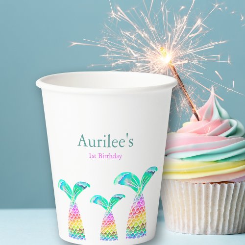 1st Birthday Paper Cups