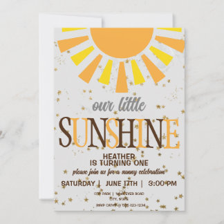 1st Birthday Party Custom Invitation