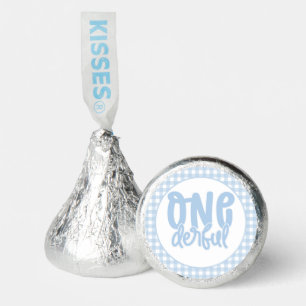 1st Birthday Party Cute Pastel Blue Onederful Hershey®'s Kisses®