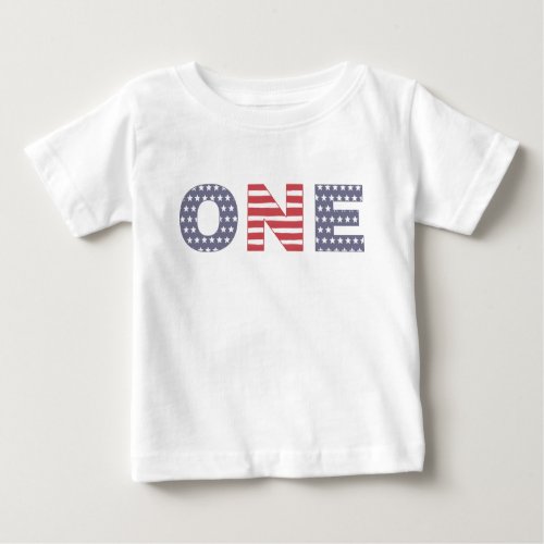 1st Birthday Party Outfit Independence Day Baby T_Shirt