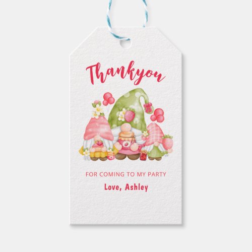 1st Birthday Party Thank You Gift Tags