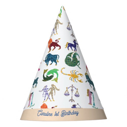 1st Birthday Party with 12 Zodiac Signs Party Hat