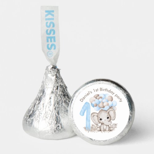 1st Birthday Personalized Favors Hersheys Kisses