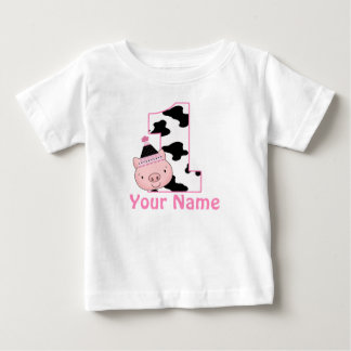 1st Birthday Personalized Little Piggy Shirt